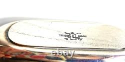 Unique Antique TAIPO Silver Plate Crocodile Skin Hip Flask with History