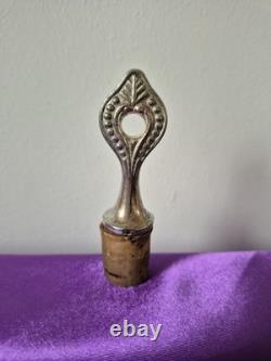 Unique Large Cristal Decanter Retro Vintage Elegant Vine Silver Plated UK Jug