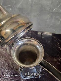 Unusual Vintage Nautical Silver Plate Dallah Coffee Pot Omani Bedouin Islamic
