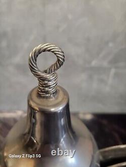 Unusual Vintage Nautical Silver Plate Dallah Coffee Pot Omani Bedouin Islamic