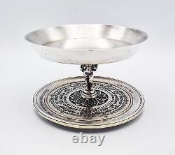 VICTORIAN ELKINGTON SILVER PLATED ELECTROTYPE CHERUB TAZZA c1870