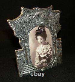 VINTAGE OCCUPIED JAPAN NIKKO SILVER PLATE PICTURE FRAME Rare Free Shipping