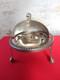 VINTAGE Silver Plated Roll Top GLOBE DISH Dome shaped UK seller