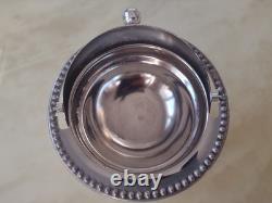 VINTAGE Silver Plated Roll Top GLOBE DISH Dome shaped UK seller