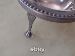 VINTAGE Silver Plated Roll Top GLOBE DISH Dome shaped UK seller