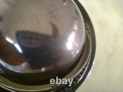 VINTAGE Silver Plated Roll Top GLOBE DISH Dome shaped UK seller