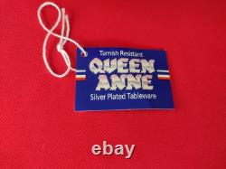 VINTAGE Silver Plated Roll Top QUEEN ANN GLOBE DISH Dome shaped + Original Box