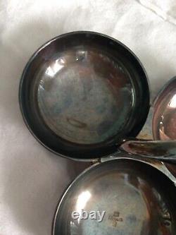 VTG Christofle Vertigo Silver Plated Small 3 Bowl Snack Dish Condiment Server