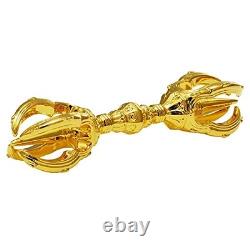 Vajra Gokosho Buddhist Altar Equipment Amulet Pure Silver 24k Gold Plating
