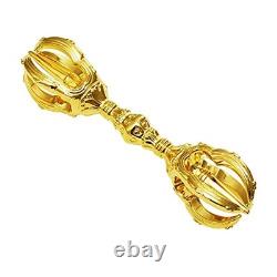 Vajra Gokosho Buddhist Altar Equipment Amulet Pure Silver 24k Gold Plating
