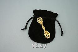 Vajra Gokosho Buddhist Altar Equipment Amulet Pure Silver 24k Gold Plating
