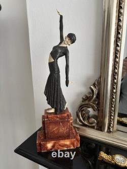 Very Charming Art Deco Chrome Plated figure of Ballerina c. 1930