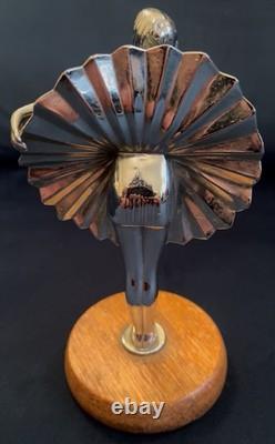 Very Charming Art Deco Chrome Plated figure of Ballerina c. 1930