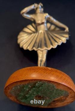 Very Charming Art Deco Chrome Plated figure of Ballerina c. 1930