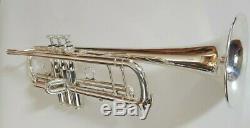 Very Nice S. E. Shires Silver Plated Q10S Professional Trumpet with Original Case