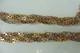 Very beautiful, old chain, necklace, 925 silver, 3 strands partially gold-plated