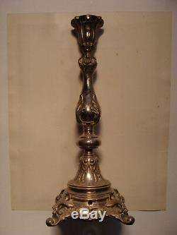 Very large and beautiful Norblin silver plated Candlestick Warsawa/Poland