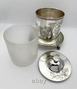 Victorian Aesthetic Movement Preserve / Biscuit Box Silver Plate Hukin & Heath