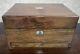Victorian Rosewood Travelling Vanity Box Silver Plated Fittings