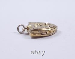 Victorian Silver Locket Antique 1886 HM Albert Ernest Jenkins Gold Plated