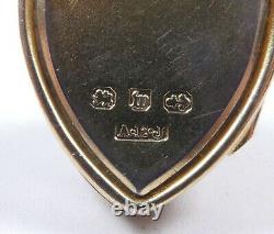 Victorian Silver Locket Antique 1886 HM Albert Ernest Jenkins Gold Plated