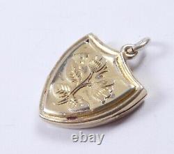 Victorian Silver Locket Antique 1886 HM Albert Ernest Jenkins Gold Plated