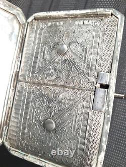 Victorian Silver Plate W. R Nut&Co Sheffield Tea Caddy Key not Original
