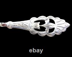Victorian Silverplate Teaspoons & Sugar Tong Set Art Nouveau Ornate Teaset Box