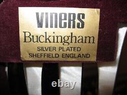 Viners Buckingham Dark oak canteen of cutlery 87pieces