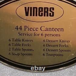 Viners Dubarry Classic 44 Piece Canteen Cutlery for 6 persons set