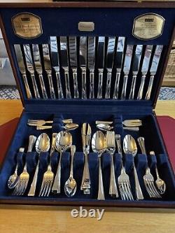 Viners Harley Elegance 100 Piece Set 8 Place Setting Guild Silver Collection New
