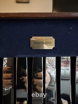 Viners Harley Elegance 100 Piece Set 8 Place Setting Guild Silver Collection New