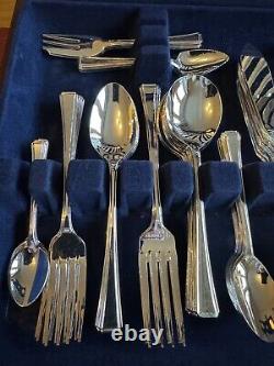 Viners Harley Elegance 100 Piece Set 8 Place Setting Guild Silver Collection New