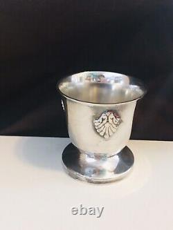 Viners Silver Plated Childrens Collection Coquille Egg Cup, Spoon & Napkin Ring