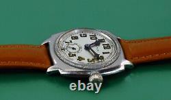 Vintage 1920's Early Oyster Case ROLEX Men's Military Type Watch Original Dial