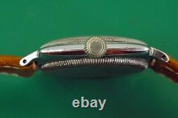 Vintage 1920's Early Oyster Case ROLEX Men's Military Type Watch Original Dial