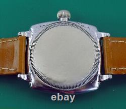 Vintage 1920's Early Oyster Case ROLEX Men's Military Type Watch Original Dial