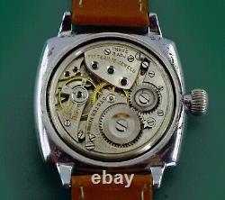 Vintage 1920's Early Oyster Case ROLEX Men's Military Type Watch Original Dial