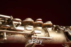 Vintage 1927 Buescher True Tone Bb Soprano Saxophone Original with Case