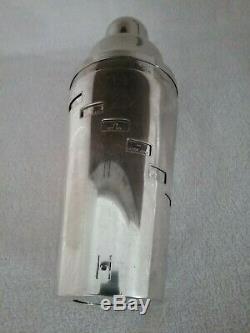 Vintage 1930's Napier Dial A Drink Silver Plated Cocktail Shaker