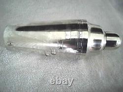 Vintage 1930's Napier Silver Plated Dial A Drink Cocktail Shaker