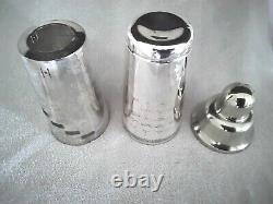 Vintage 1930's Napier Silver Plated Dial A Drink Cocktail Shaker