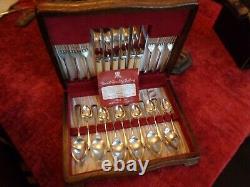 Vintage 1950s Silver plated canteen of Cutlery