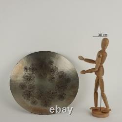 Vintage 1960s Plate by M. Pinton Silvered Copper Italy