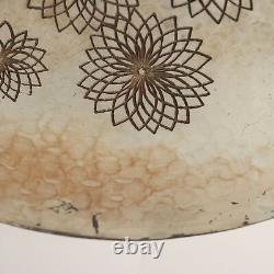 Vintage 1960s Plate by M. Pinton Silvered Copper Italy