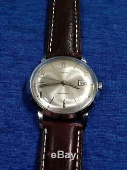 Vintage 1966 Timex Original Marlin Series Mechanic Wind-up Mens Watch Serviced