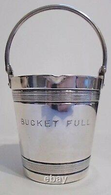 Vintage 20s-30s Napier Bucket Full Jigger Silver Plate Rare