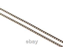 Vintage 22ct Gold Plated Sterling Silver Locket Pendant Necklace Engraved #KF