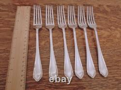 Vintage 38 Pc Silver Plate Faux Bone Cutlery Canteen Set Atkin Bros Sheffield