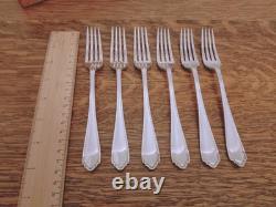 Vintage 38 Pc Silver Plate Faux Bone Cutlery Canteen Set Atkin Bros Sheffield